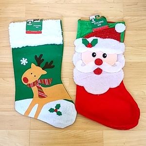 Two pack of Christmas Stocking, Christmas Stocking Bag Gift Bag
